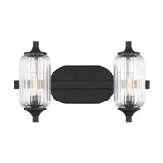 Holton 2-Light Bath Vanity Light in Matte Black