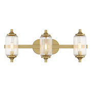 Holton 3-Light Bath Vanity Light in Warm Brass