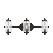 Holton 3-Light Bath Vanity Light in Matte Black