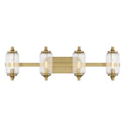 Holton 4-Light Bath Vanity Light in Warm Brass