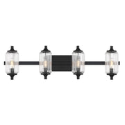 Holton 4-Light Bath Vanity Light in Matte Black