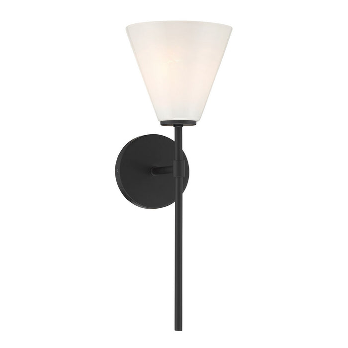 Blair One Light Wall Sconce in Matte Black