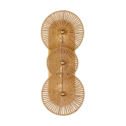 Abbott 2-Light Wall Sconce in Distressed Gold