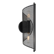 Hillbourne 2-Light Wall Sconce in Matte Black