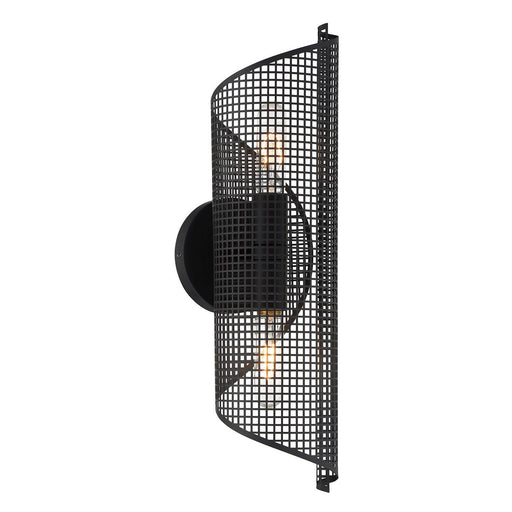 Hillbourne 2-Light Wall Sconce in Matte Black
