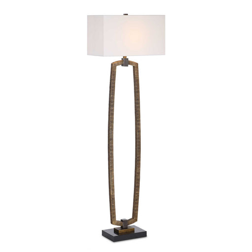 Relic One Light Floor Lamp in Dark Bronze