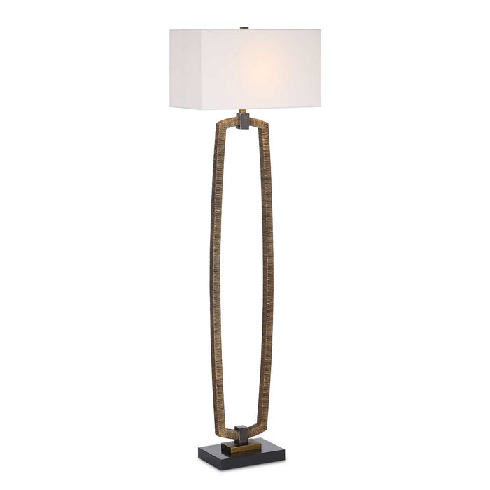 Relic One Light Floor Lamp in Dark Bronze