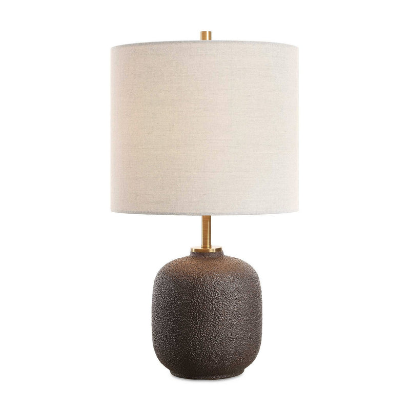 Blacktop One Light Buffet Lamp in Antique Brass