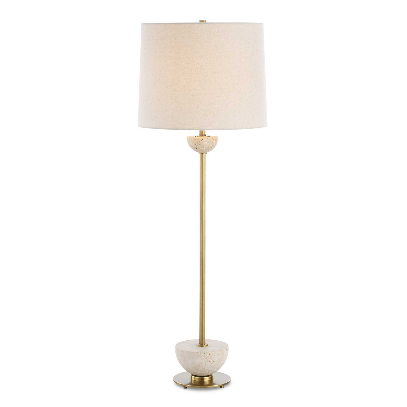 Hemisphere One Light Buffet Lamp in Brushed Brass