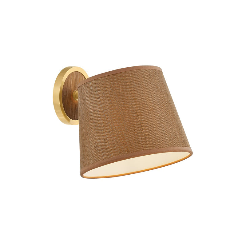 Abeni One Light Wall Sconce in Aged Brass