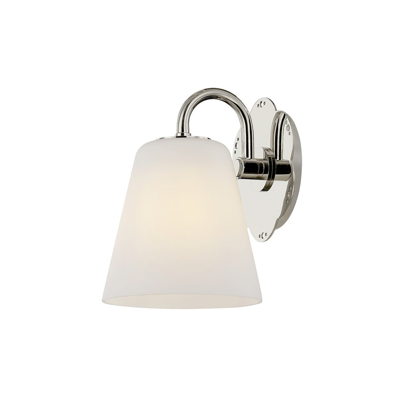 Leonella One Light Bath in Polished Nickel