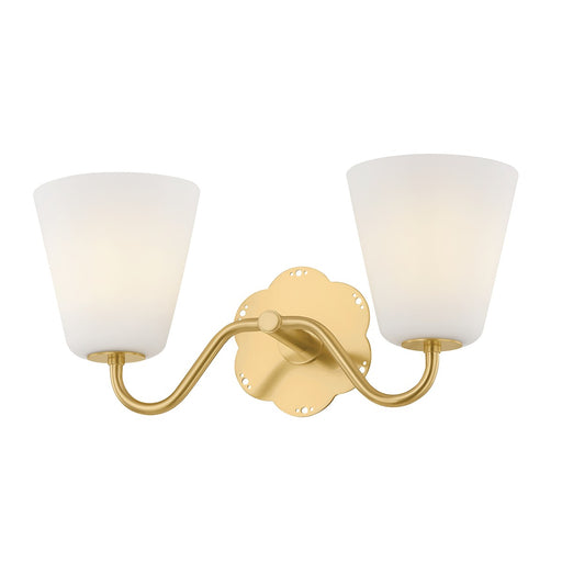 Leonella Two Light Bath in Aged Brass