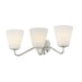 Leonella Three Light Bath in Polished Nickel