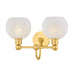 Jerica Two Light Bath in Aged Brass