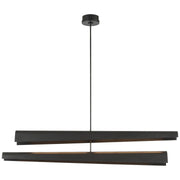 Piel 52" Multi-Positional Linear Pendant in Bronze