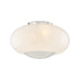 Lottie Two Light Flush Mount in Polished Nickel