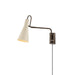 Yvette LED Wall Sconce in True Bronze/Soft Bisque