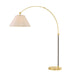 Janie One Light Floor Lamp in Aged Brass/True Bronze