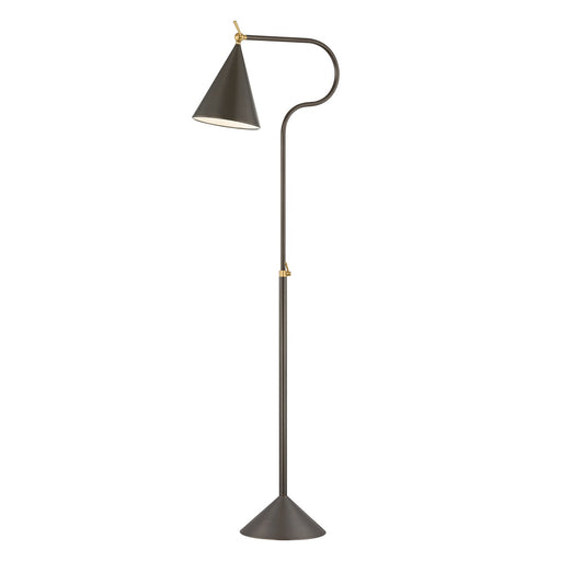 Harriet One Light Floor Lamp in Aged Brass/True Bronze