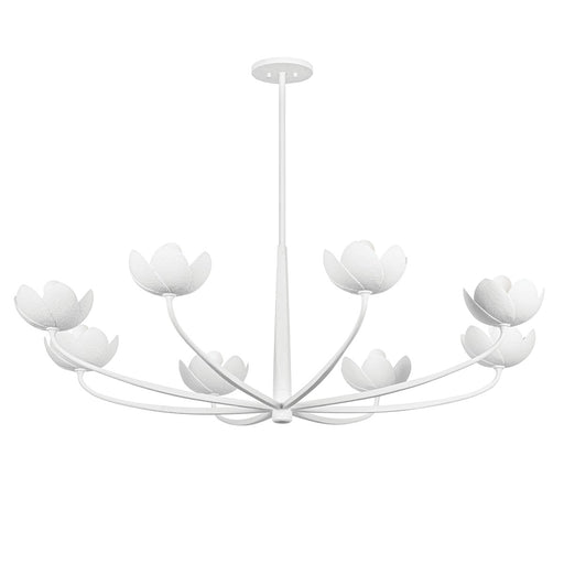 Arcata Eight Light Chandelier in Gesso White