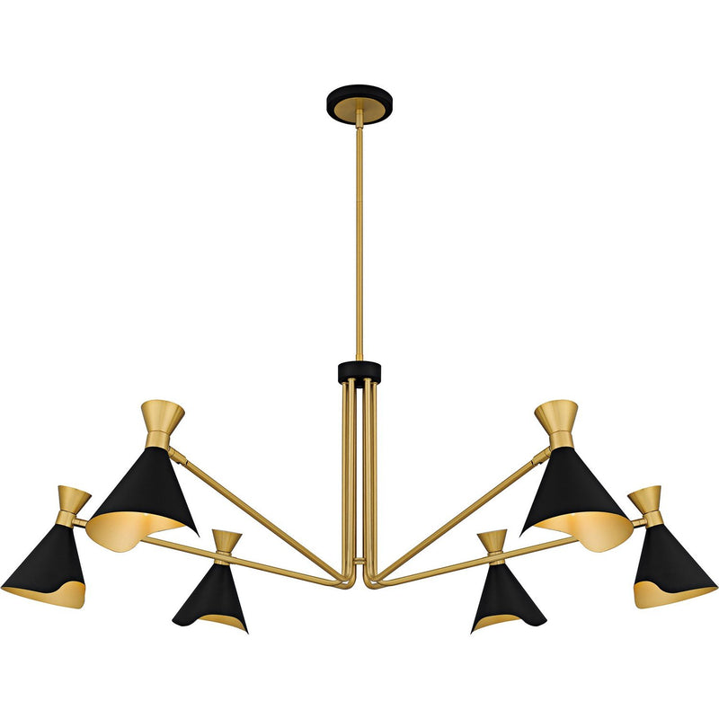 Arden 6-Light Chandelier in Matte Black
