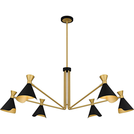 Arden 6-Light Chandelier in Matte Black