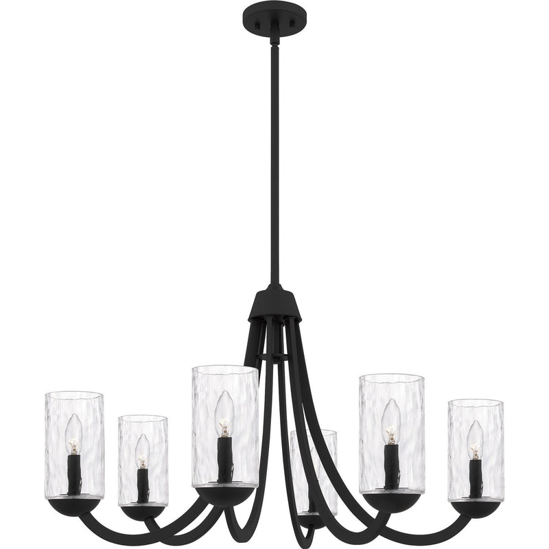 Allard 6-Light Chandelier in Matte Black