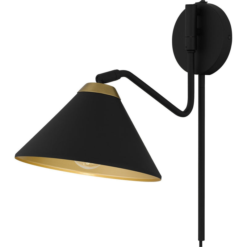 Alscott Wall Sconce in Matte Black