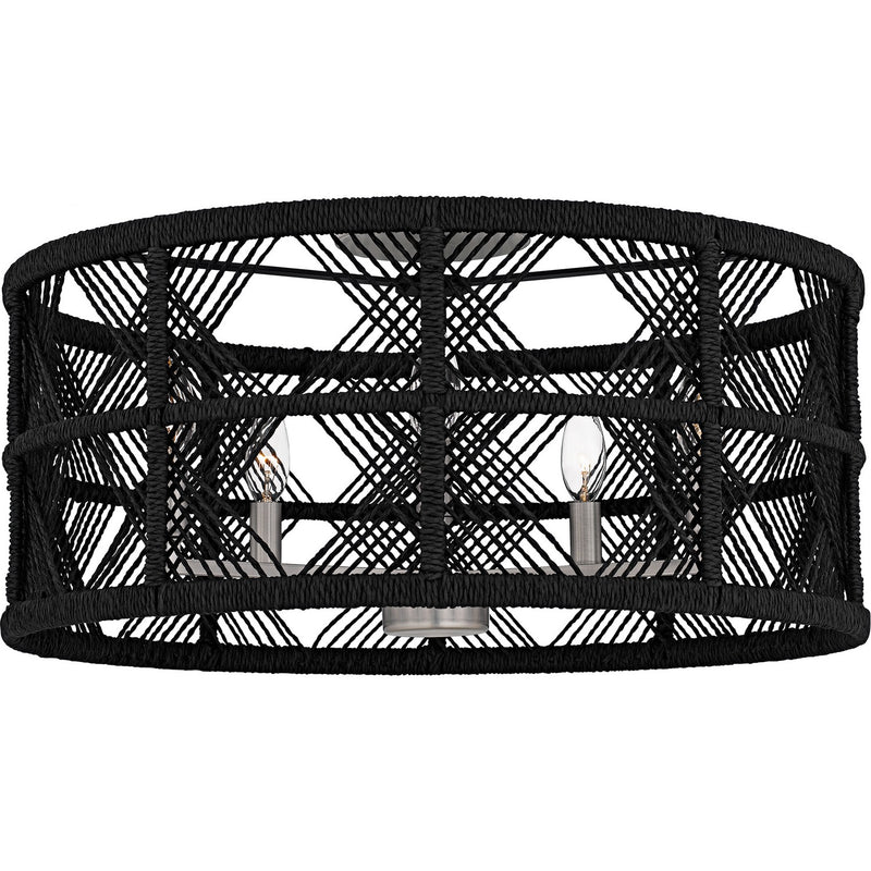 Axford Five Light Semi-Flush Mount in Antique Nickel