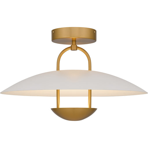 Bingham LED Semi-Flush Mount in Brushed Gold