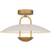 Bingham LED Semi-Flush Mount in Brushed Gold