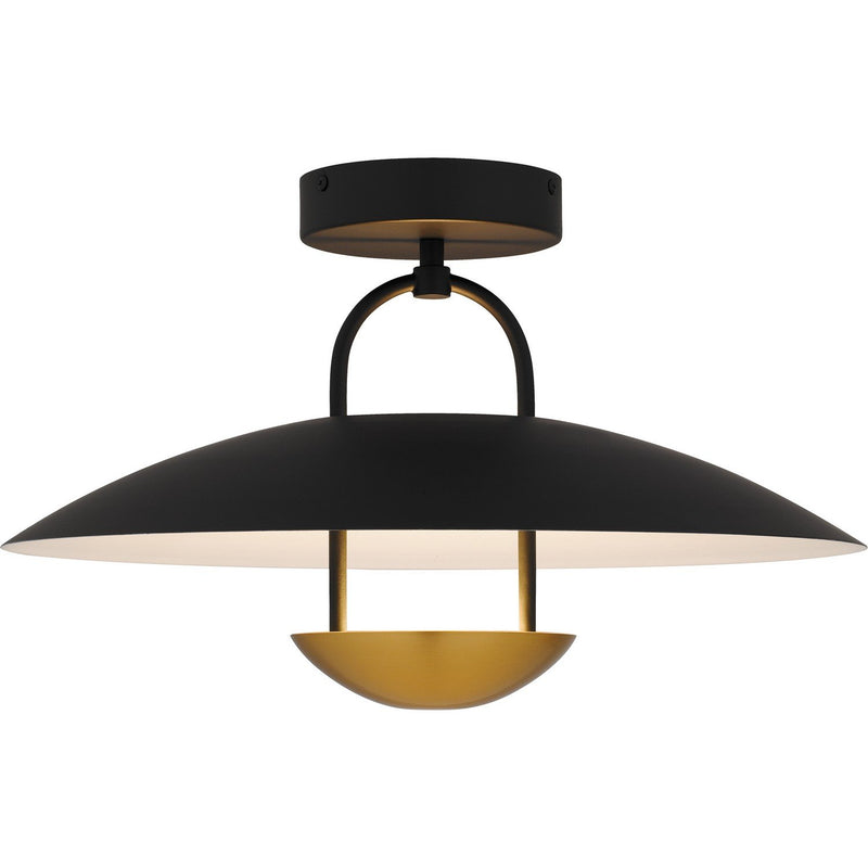 Bingham Semi-Flush Mount in Matte Black