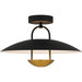Bingham LED Semi-Flush Mount in Matte Black