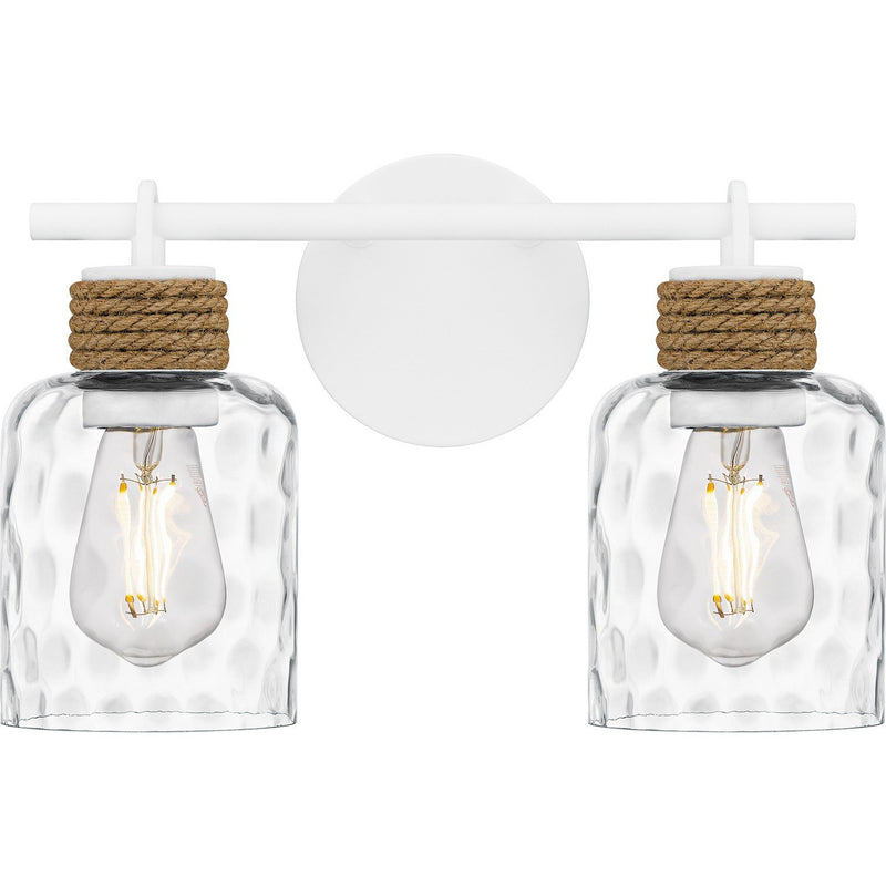 Baltic 2-Light Bath Vanity Light in Matte White