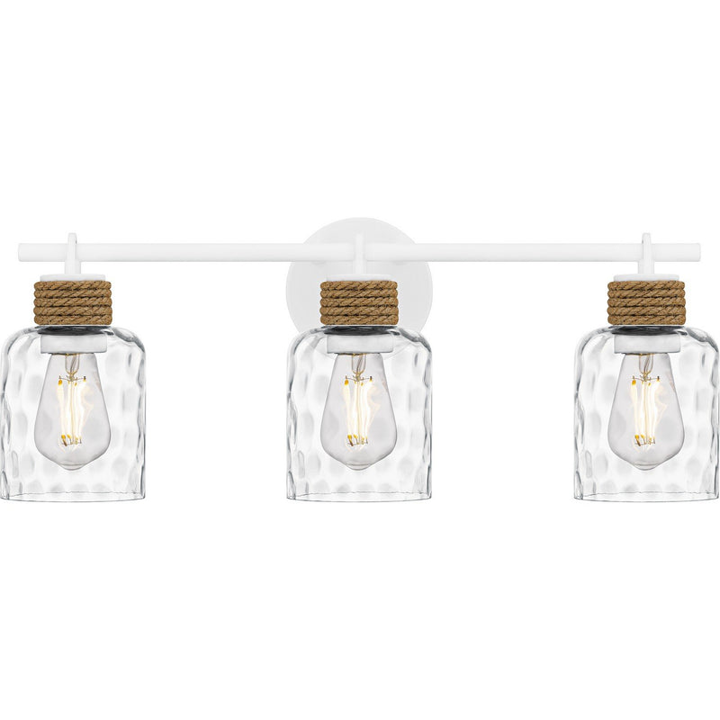 Baltic 3-Light Bath Vanity Light in Matte White