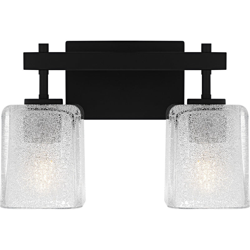 Brenthouse 2-Light Bath Vanity Light in Matte Black