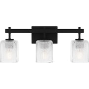Brenthouse 3-Light Bath Vanity Light in Matte Black