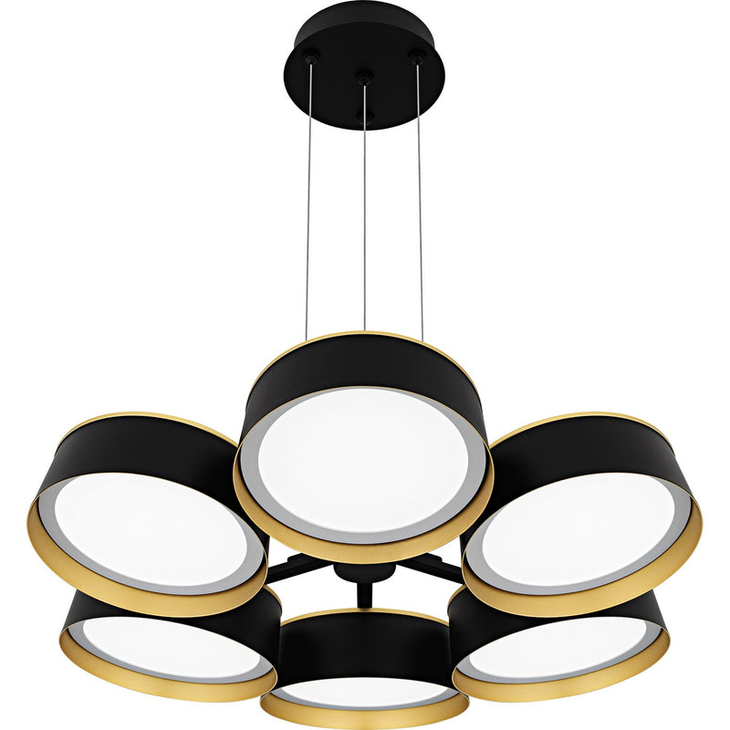 Byrnes LED Chandelier in Matte Black