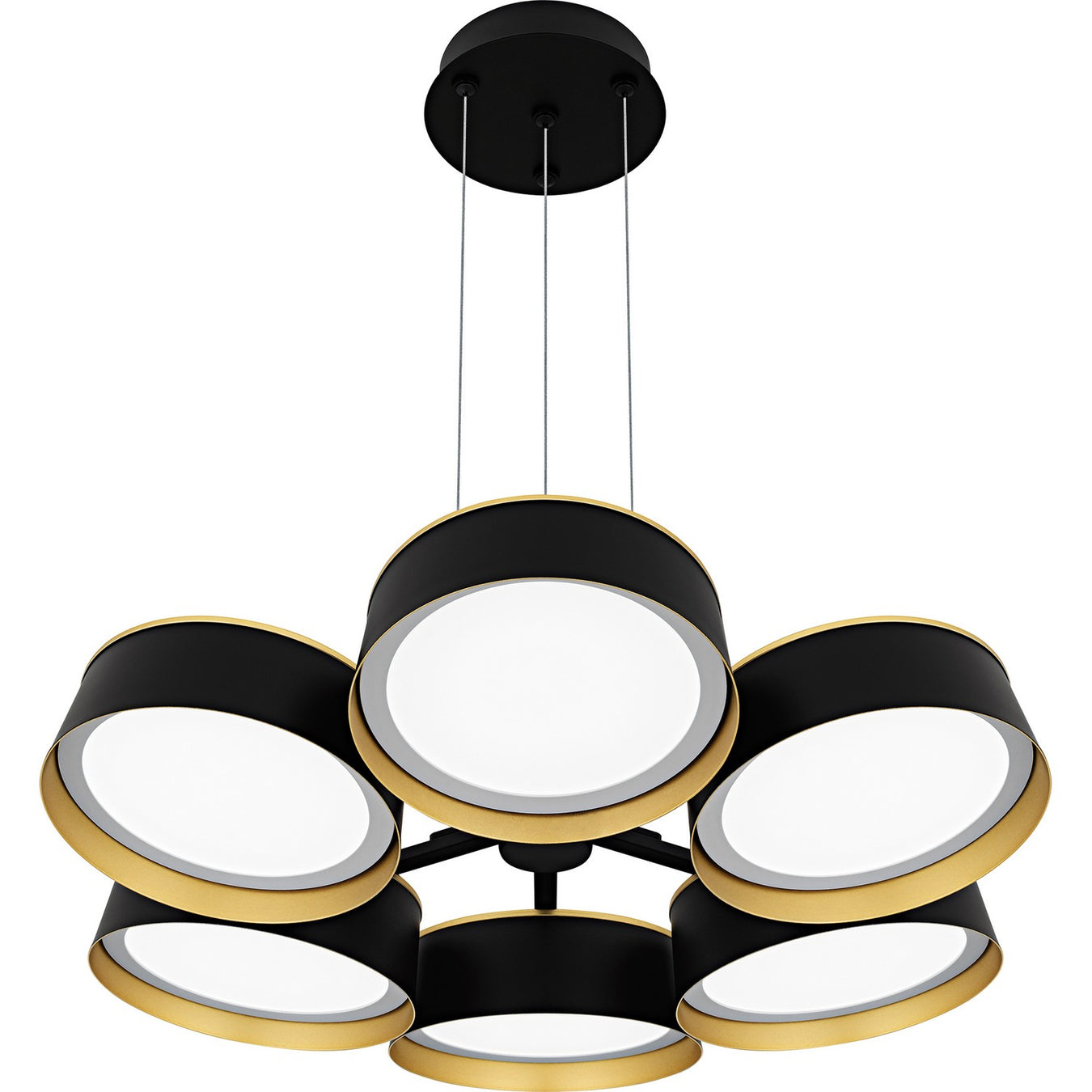 Byrnes LED Chandelier in Matte Black