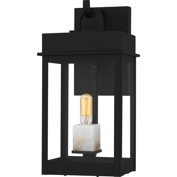 Carmen 1-Light Outdoor Wall Lantern in Matte Black - Lamps Expo