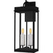 Carmen Two Light Outdoor Wall Lantern in Matte Black