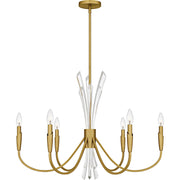 Cecily 6-Light Chandelier in Brushed Gold
