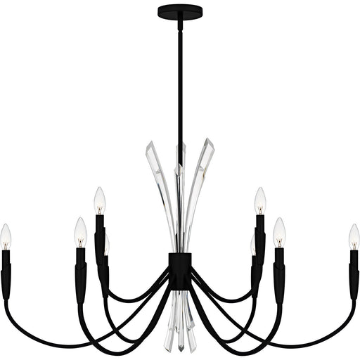 Cecily 9-Light Chandelier in Matte Black - Lamps Expo