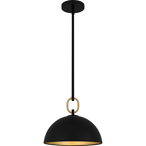 Cleo One Light Pendant in Matte Black