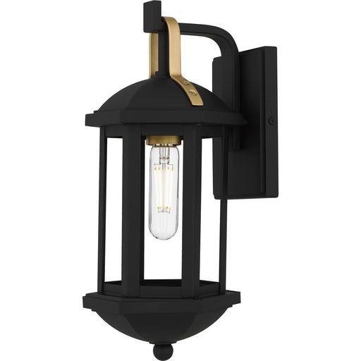 Crestfield One Light Outdoor Wall Lantern in Matte Black