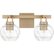 Celina 2-Light Bath Vanity Light in Bronze Gold