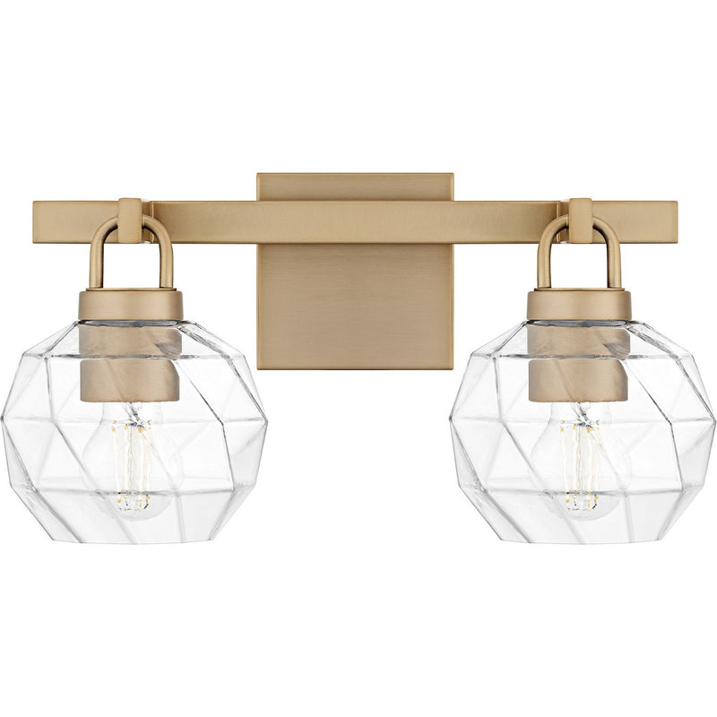 Celina 2-Light Bath Vanity Light in Bronze Gold