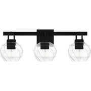 Celina 3-Light Bath Vanity Light in Matte Black