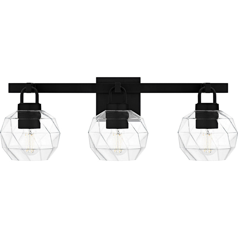 Celina 3-Light Bath Vanity Light in Matte Black