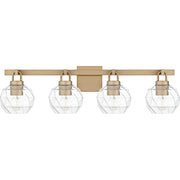 Celina 4-Light Bath Vanity Light in Bronze Gold